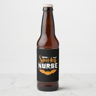 Étiquette Pour Bouteilles De Bière Halloween Spooky