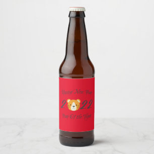 Étiquette Pour Bouteilles De Bière Happy New Year 2022