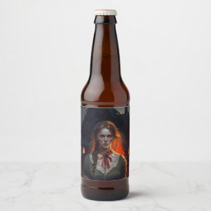 Étiquette Pour Bouteilles De Bière Haunting house