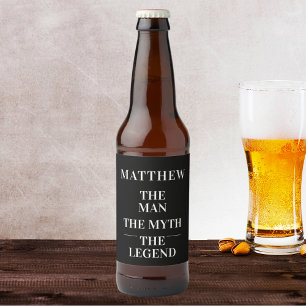 Étiquette Pour Bouteilles De Bière Homme mythe légende photo fête d'anniversaire