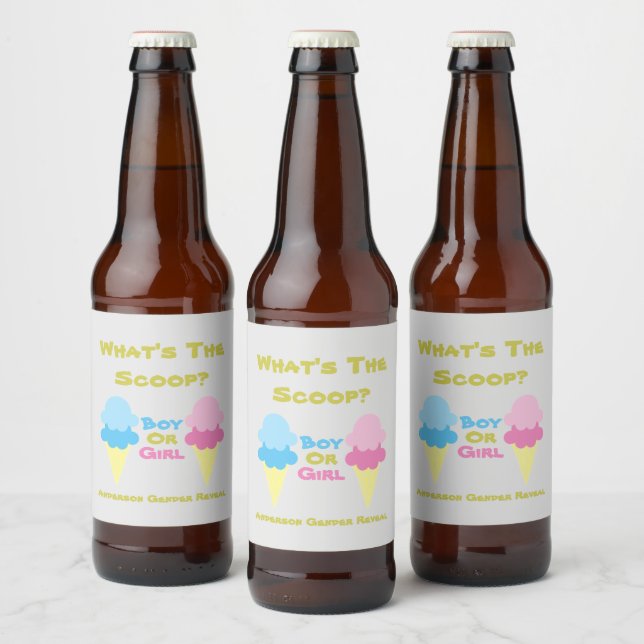 Étiquette Pour Bouteilles De Bière Ice Cream (Bouteilles)