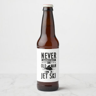 Étiquette Pour Bouteilles De Bière Jet ski