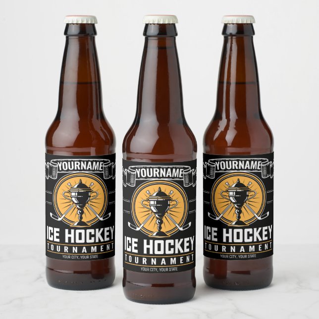 Étiquette Pour Bouteilles De Bière Jeux de hockey sur gazon (Bouteilles)