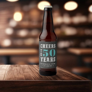 Étiquette Pour Bouteilles De Bière Jour de jalon personnalisé