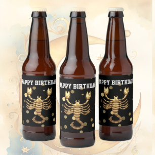 Étiquette Pour Bouteilles De Bière Joyeux Étiquette de bouteille de bière Scorpio Ann