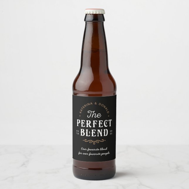 Étiquette Pour Bouteilles De Bière Le Mariage de fusion parfait (Devant)