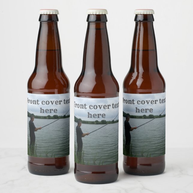 Étiquette Pour Bouteilles De Bière Le pêcheur le soir (Bouteilles)