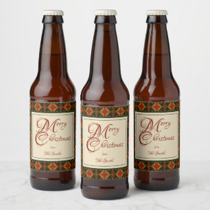 Étiquette Pour Bouteilles De Bière Lillian Christmas