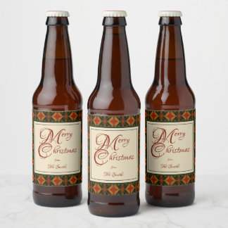 Étiquette Pour Bouteilles De Bière Lillian Christmas
