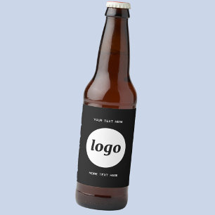 Étiquette Pour Bouteilles De Bière Logo Simple Avec Texte Professionnel Promotionnel