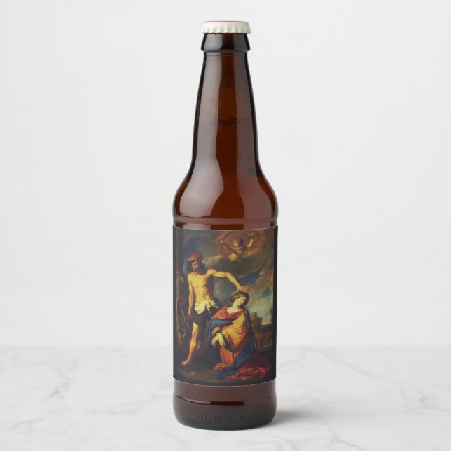 Étiquette Pour Bouteilles De Bière Martyre de Sainte-Catherine (Devant)