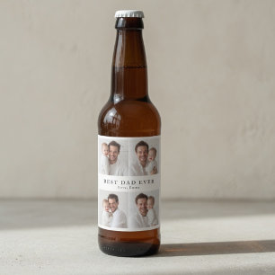 Étiquette Pour Bouteilles De Bière Meilleur Papa du Monde Personnalisé