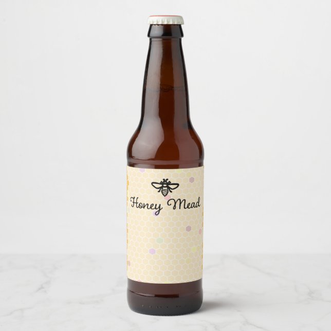 Étiquette Pour Bouteilles De Bière Miel Mead (Devant)