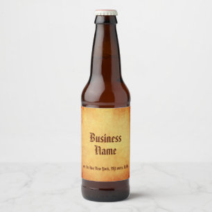 Étiquette Pour Bouteilles De Bière Modèle Classique Élégant d'Aspect Papier Ancien No