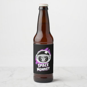 Étiquette Pour Bouteilles De Bière Monkey Space