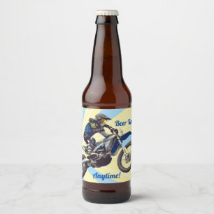 Étiquette Pour Bouteilles De Bière Motocross