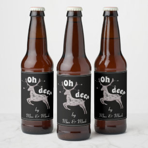 Étiquette Pour Bouteilles De Bière Oh cerfs communs
