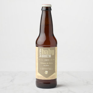 Étiquette Pour Bouteilles De Bière Personnalisé Baby Brew Funny Party