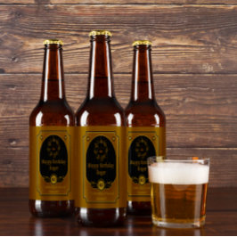 Étiquette Pour Bouteilles De Bière Personnaliser Joyeux Anniversaire À Un Ami Détaill