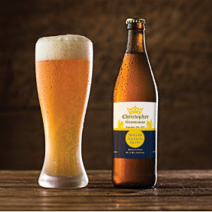 Étiquette Pour Bouteilles De Bière Personnaliser Réception de Mariage Témoin Marié et