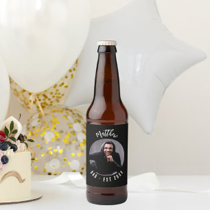 Étiquette Pour Bouteilles De Bière Photo noir blanc père DAD
