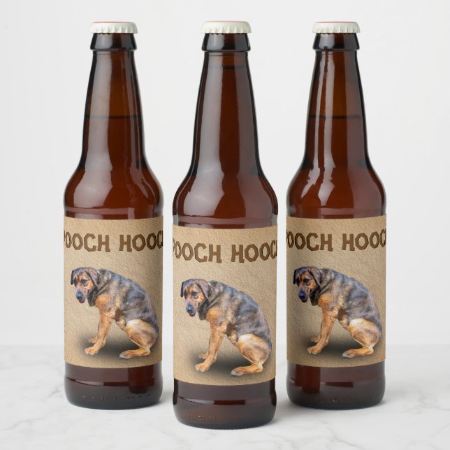ÉTIQUETTE POUR BOUTEILLES DE BIÈRE POOCH HOOCH (Bouteilles)