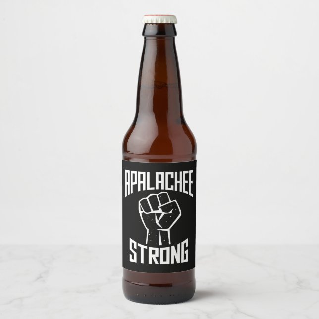 Étiquette Pour Bouteilles De Bière Priez pour Apalachee High School (Devant)