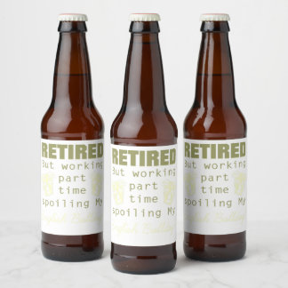 Étiquette Pour Bouteilles De Bière Propriétaire de chien de chien de chien de chien d