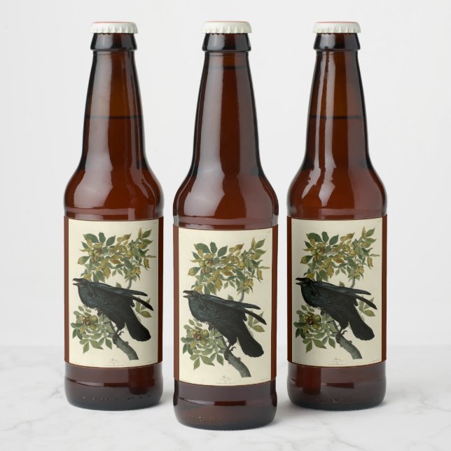 Étiquette Pour Bouteilles De Bière Raven (Bouteilles)
