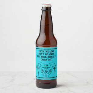Étiquette Pour Bouteilles De Bière Réception funéraire en mémoire