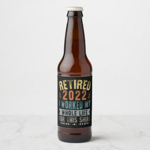 Étiquette Pour Bouteilles De Bière Retired 2022