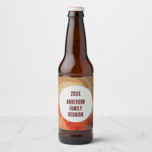 Étiquette Pour Bouteilles De Bière Retrouvailles familiales Super Abstraites
