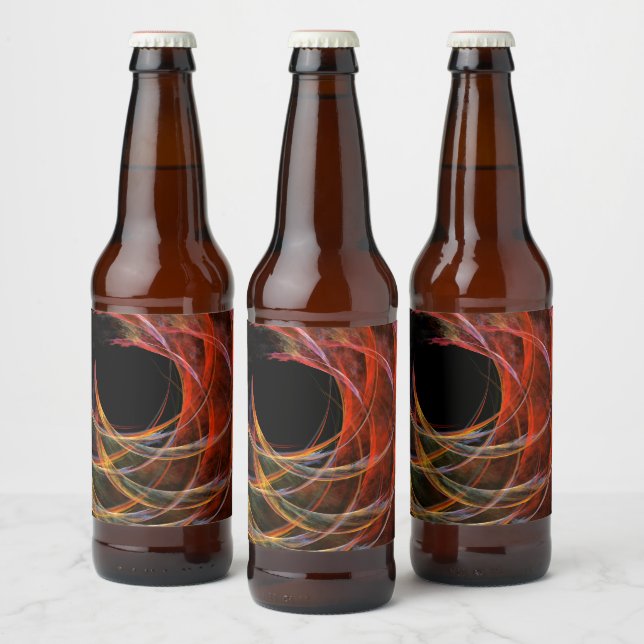 Étiquette Pour Bouteilles De Bière Rompre le cercle de l'art Abstrait (Bouteilles)