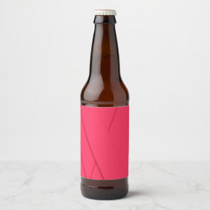 Étiquette Pour Bouteilles De Bière Rose, simple, moderne, élégant, cool, tendance art