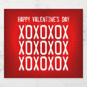 Étiquette Pour Bouteilles De Bière Saint Valentin XOXOXOX