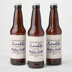 Étiquette Pour Bouteilles De Bière Si Nous Avons Des Problèmes Drôle Étiquette De Bou