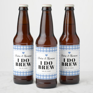 Étiquette Pour Bouteilles De Bière Sky Blue En vichy je fais la fête de mariage