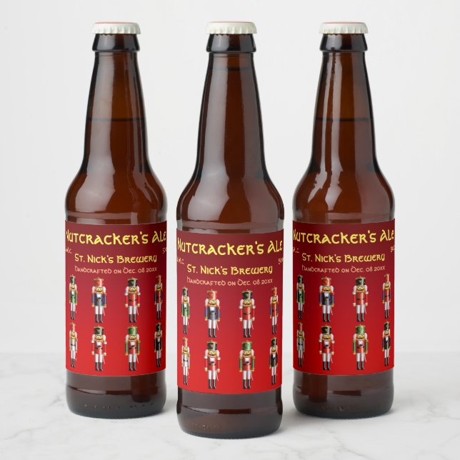 Étiquette Pour Bouteilles De Bière Soldats du Jouet de Noël (Bouteilles)