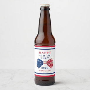 Étiquette Pour Bouteilles De Bière Stars And Stripes 4th Of July Classic