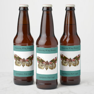 Étiquette Pour Bouteilles De Bière Thyatira batis - La teigne de fleur de la peau