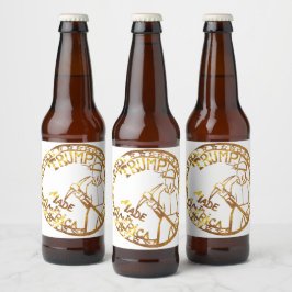 ÉTIQUETTE POUR BOUTEILLES DE BIÈRE TRUMP 2024