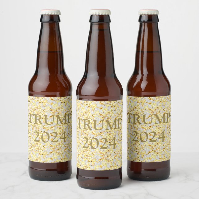 ÉTIQUETTE POUR BOUTEILLES DE BIÈRE TRUMP 2024 (Bouteilles)