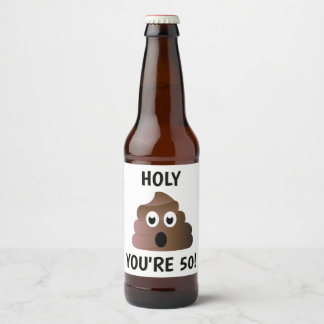 ÉTIQUETTE POUR BOUTEILLES DE BIÈRE TU AS 50 ANS