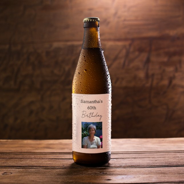 Étiquette Pour Bouteilles De Bière Vin de la perfection 60e anniversaire (Créateur téléchargé)