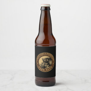 Étiquette Pour Bouteilles De Bière Vintage Bière maison Étiquette Boars Chef Modèle