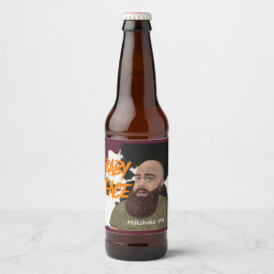 Étiquette Pour Bouteilles De Bière Visage bébé (nom et style)