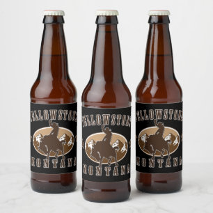 Étiquette Pour Bouteilles De Bière Yellowstone Montana