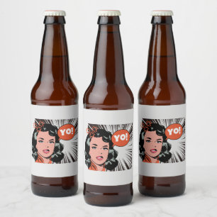 Étiquette Pour Bouteilles De Bière Yo ! Drôle