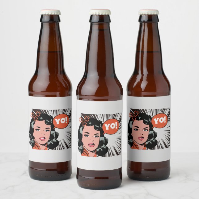 Étiquette Pour Bouteilles De Bière Yo ! Drôle (Bouteilles)