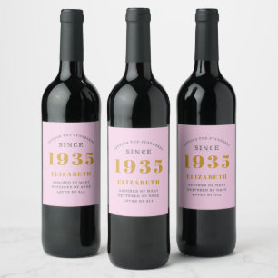 ÉTIQUETTE POUR BOUTEILLES DE VIN